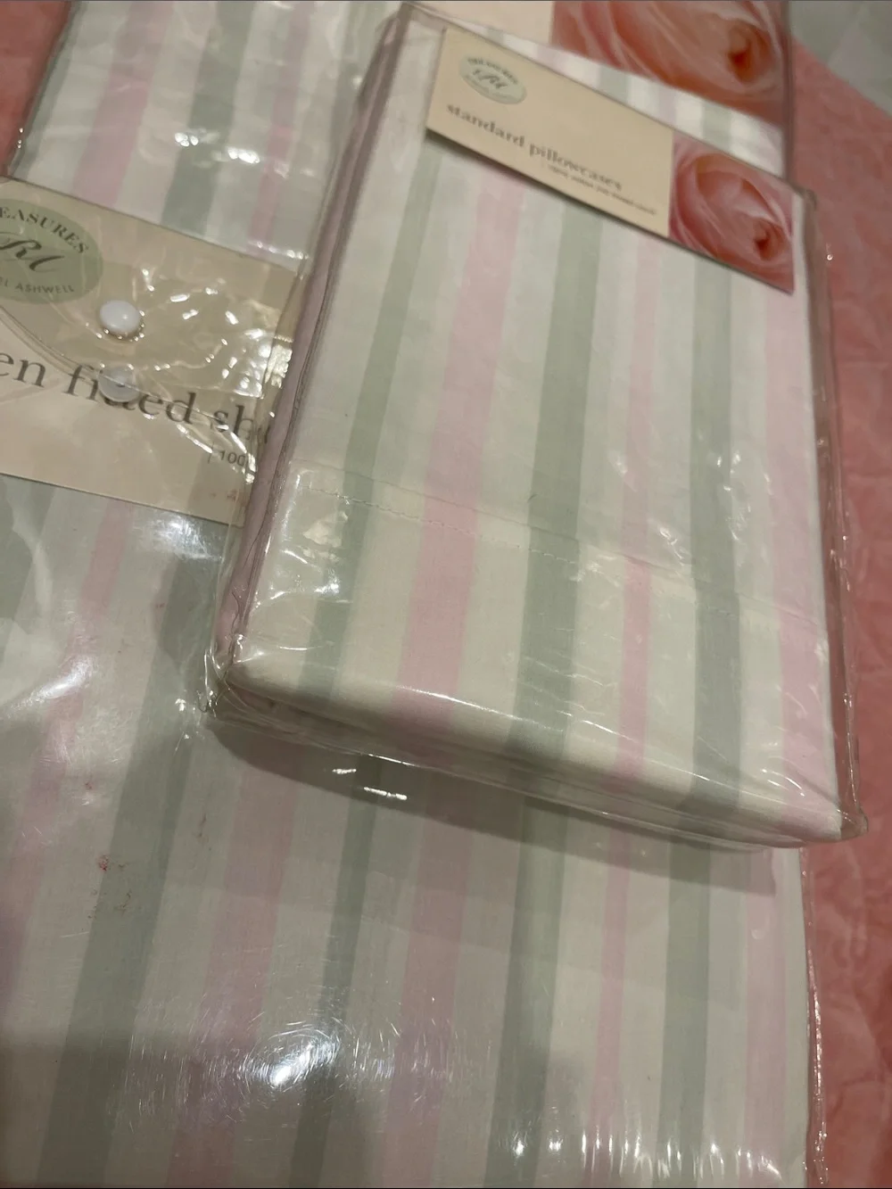 NWT RACHEL ASHWELL TREASURES Garden Rose  QUEEN SHEET SET